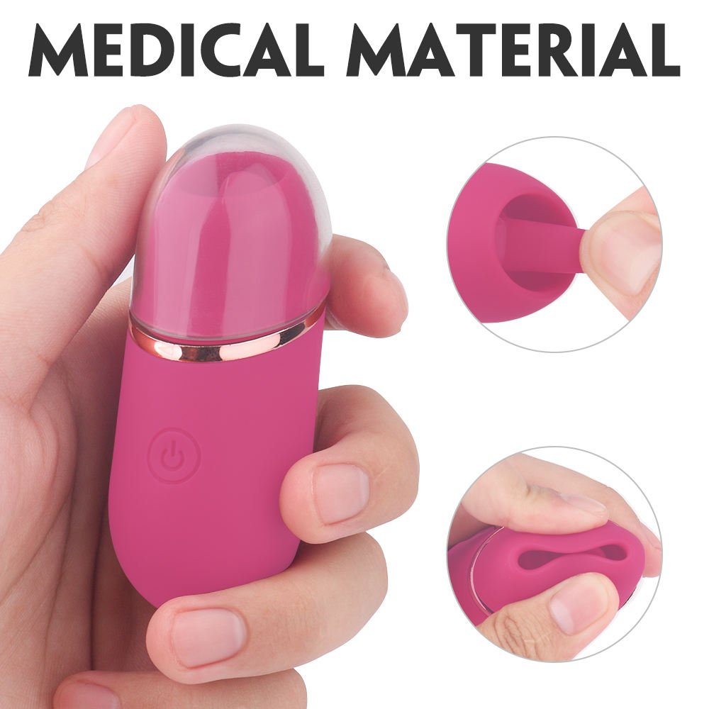 Clitoris Stimulator Vibrator Nipple Stimulator Licking Sucking Tongue Vibrator Sex Toys - Lovetoys wholesales shop