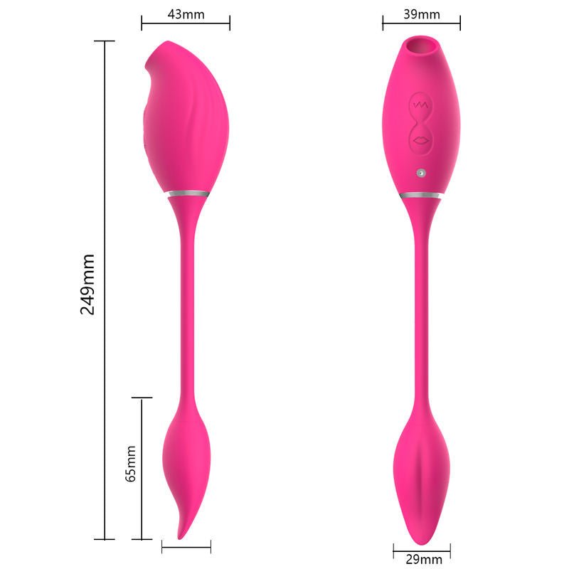 Clitoris Sucker Stimulator Vibrating Love Egg 2 in 1 Sex Toys Vibrator - Lovetoys wholesales shop