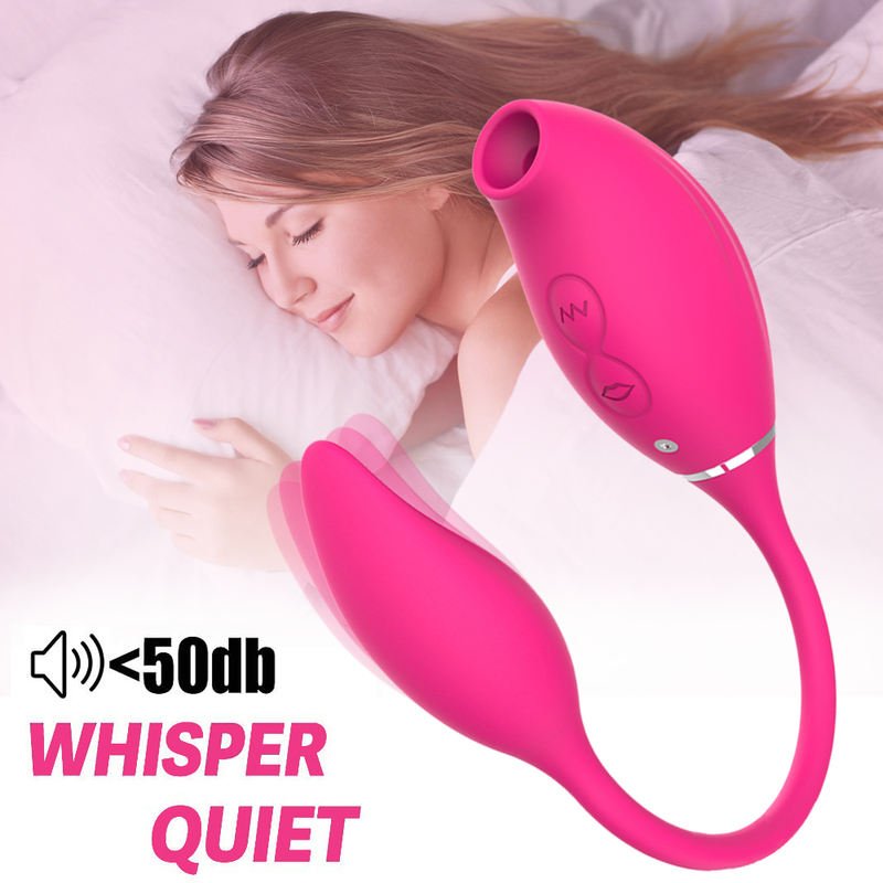 Clitoris Sucker Stimulator Vibrating Love Egg 2 in 1 Sex Toys Vibrator - Lovetoys wholesales shop