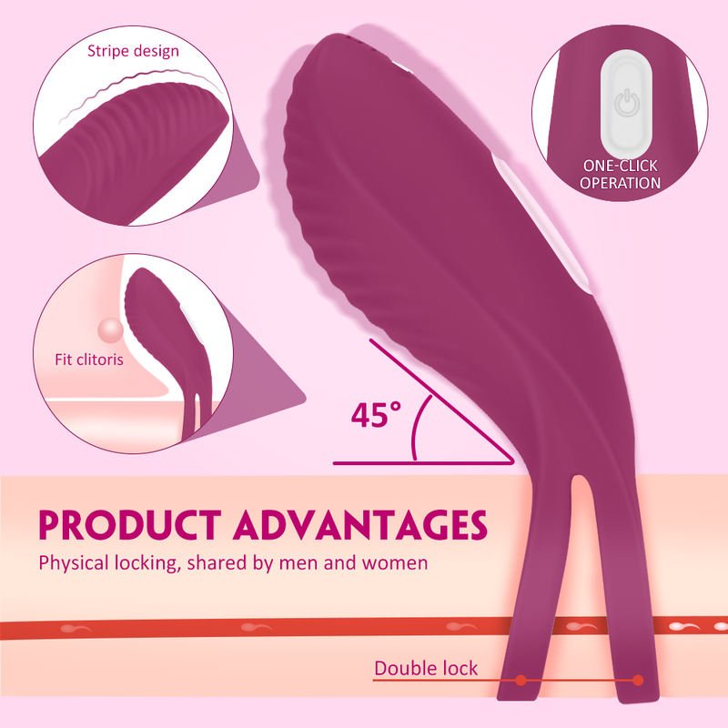 Cock Ring Couple Sex Toy Clitoral Stimulation Passion Vibrator Ring for Male - Lovetoys wholesales shop