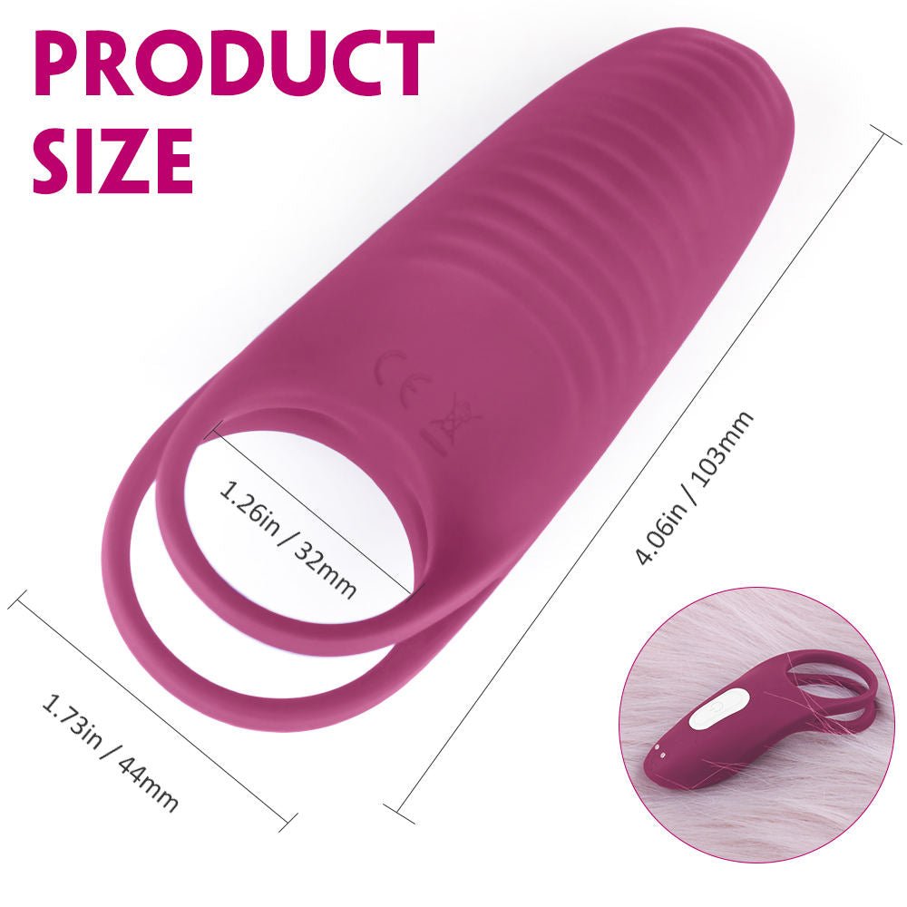 Cock Ring Couple Sex Toy Clitoral Stimulation Passion Vibrator Ring for Male - Lovetoys wholesales shop