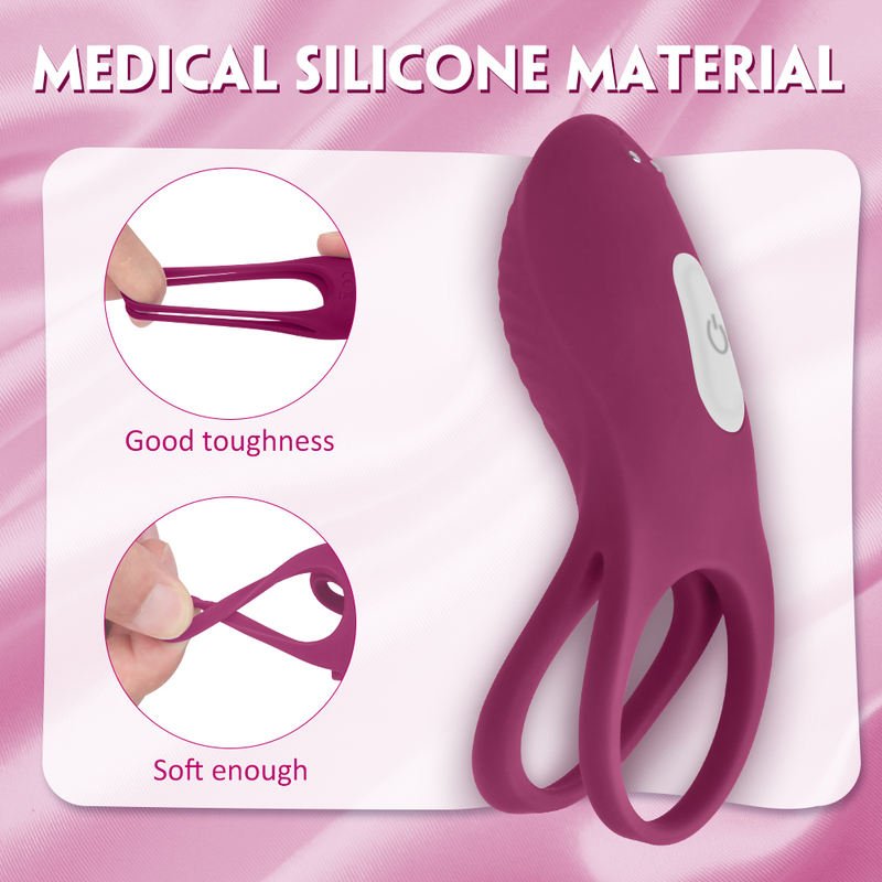 Cock Ring Couple Sex Toy Clitoral Stimulation Passion Vibrator Ring for Male - Lovetoys wholesales shop