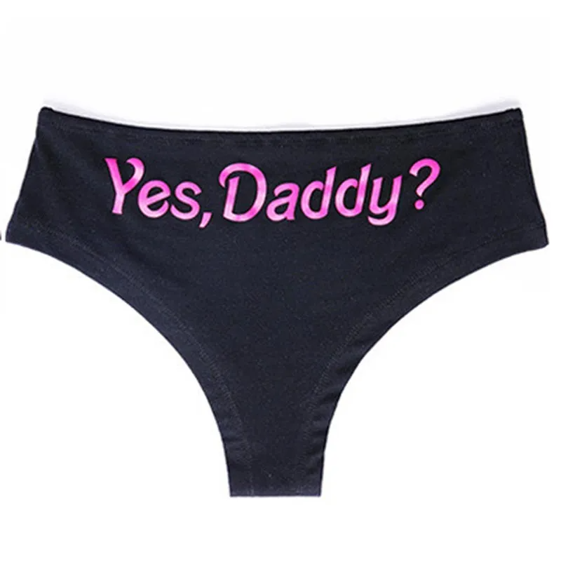 Women Sexy Letter Printed Briefs