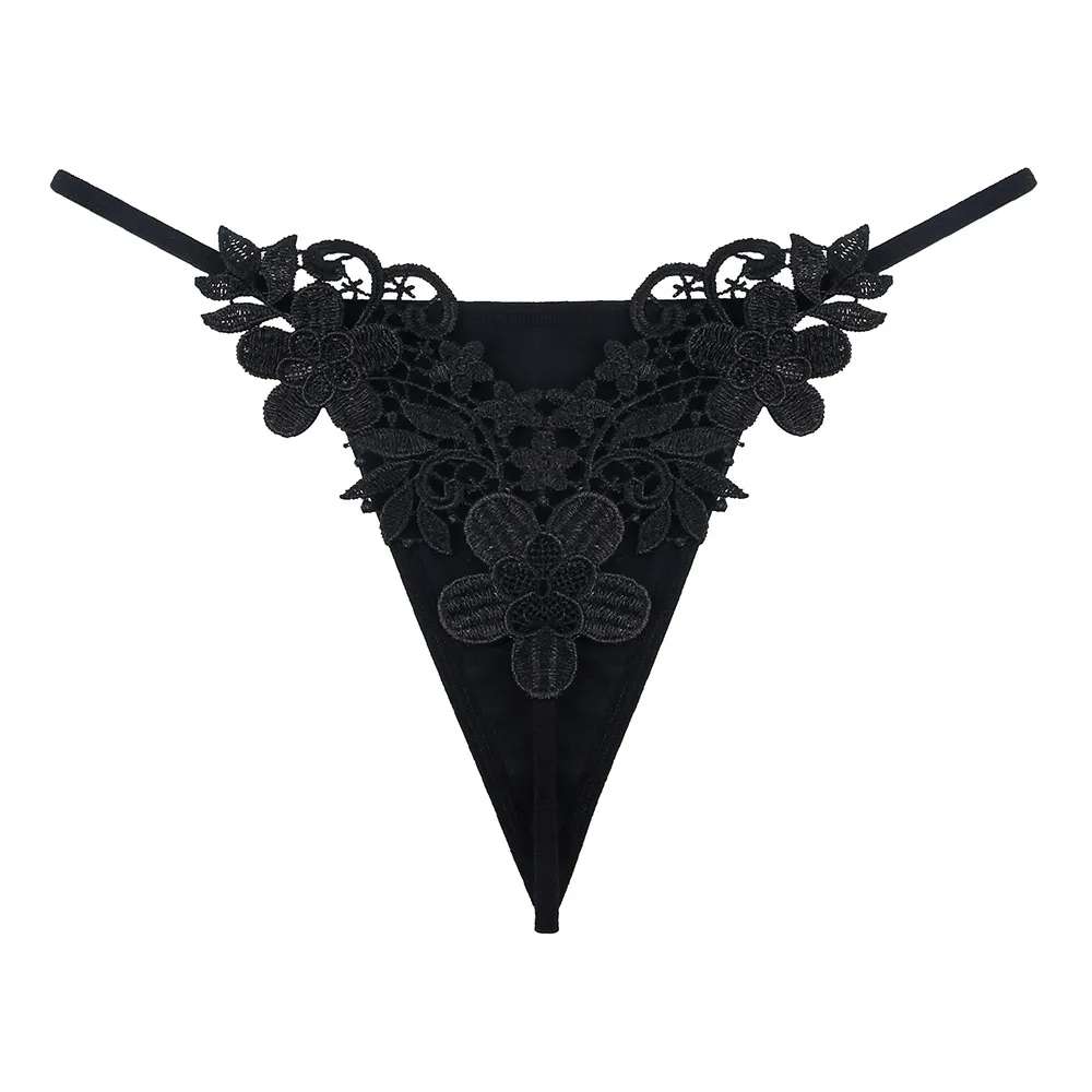 Women Sexy Floral Lace Thong