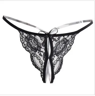 Women Fashion Sexy Lace Bowknot Thong