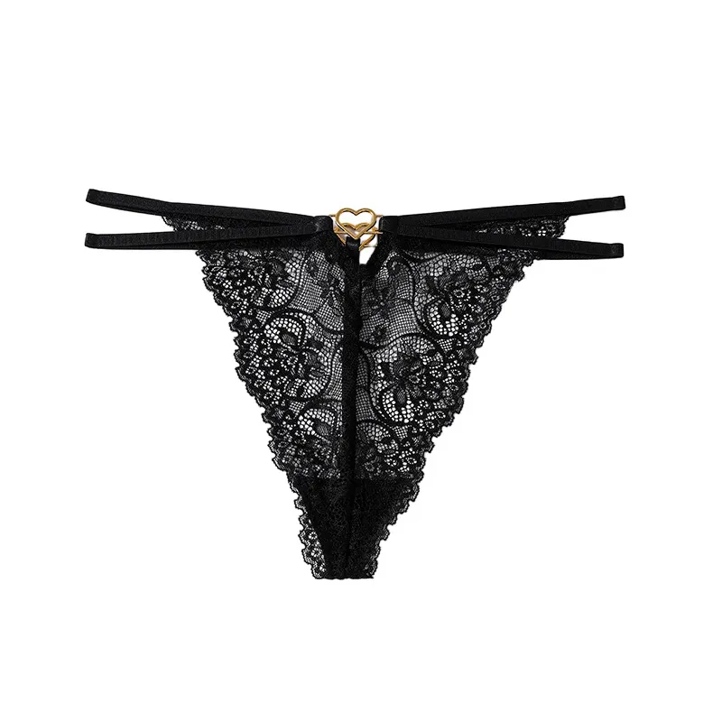 Women Sexy Solid Color Lace Underwear