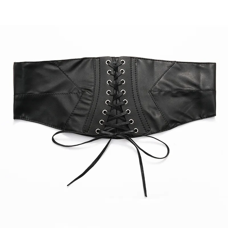 Wholesale Women Fashion Leather Body Shaper Outerwear Girdle
