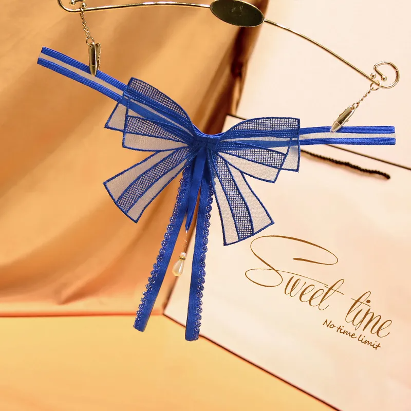 Women Sexy Bow Thong