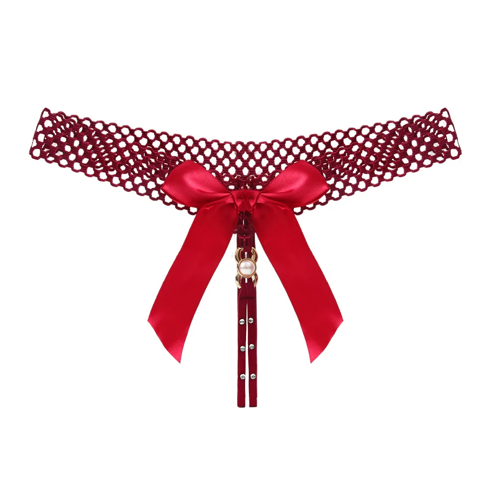 Women Sexy Bow Thongs