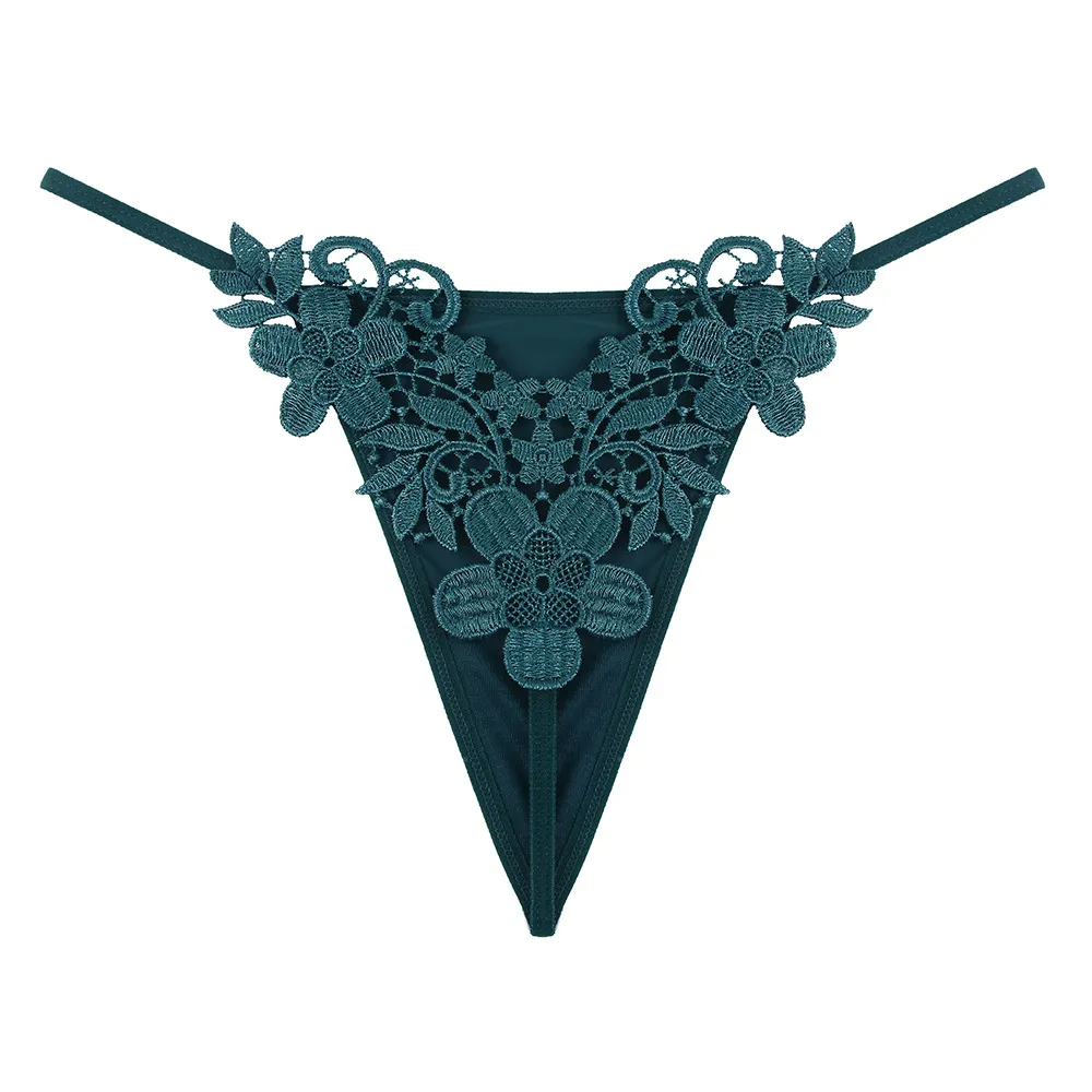 Women Sexy Floral Lace Thong