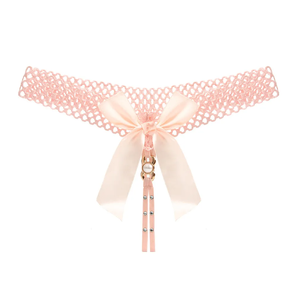 Women Sexy Bow Thongs