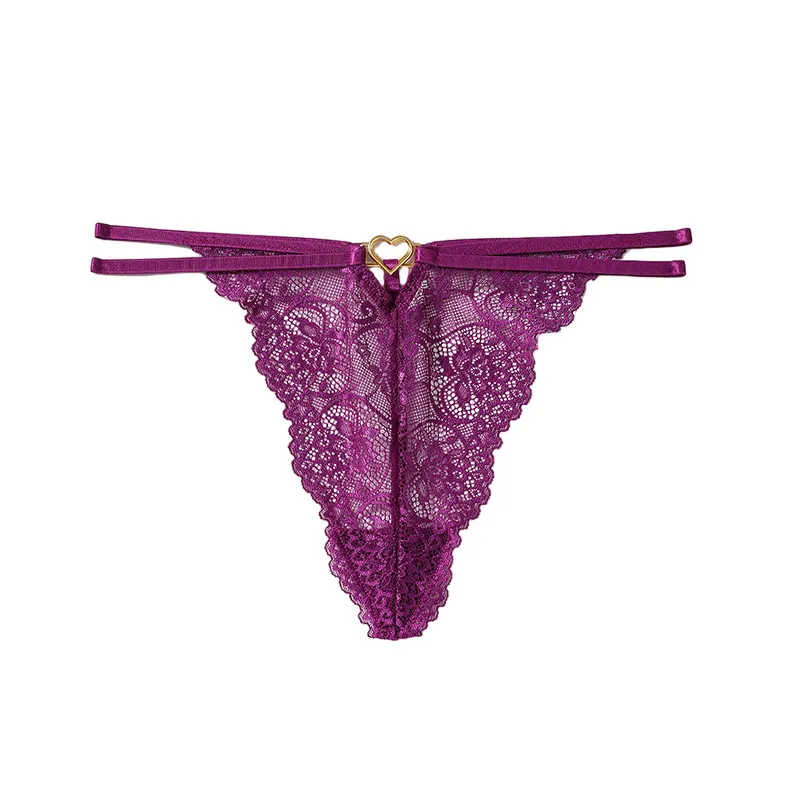 Women Sexy Solid Color Lace Underwear