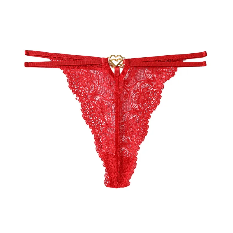 Women Sexy Solid Color Lace Underwear