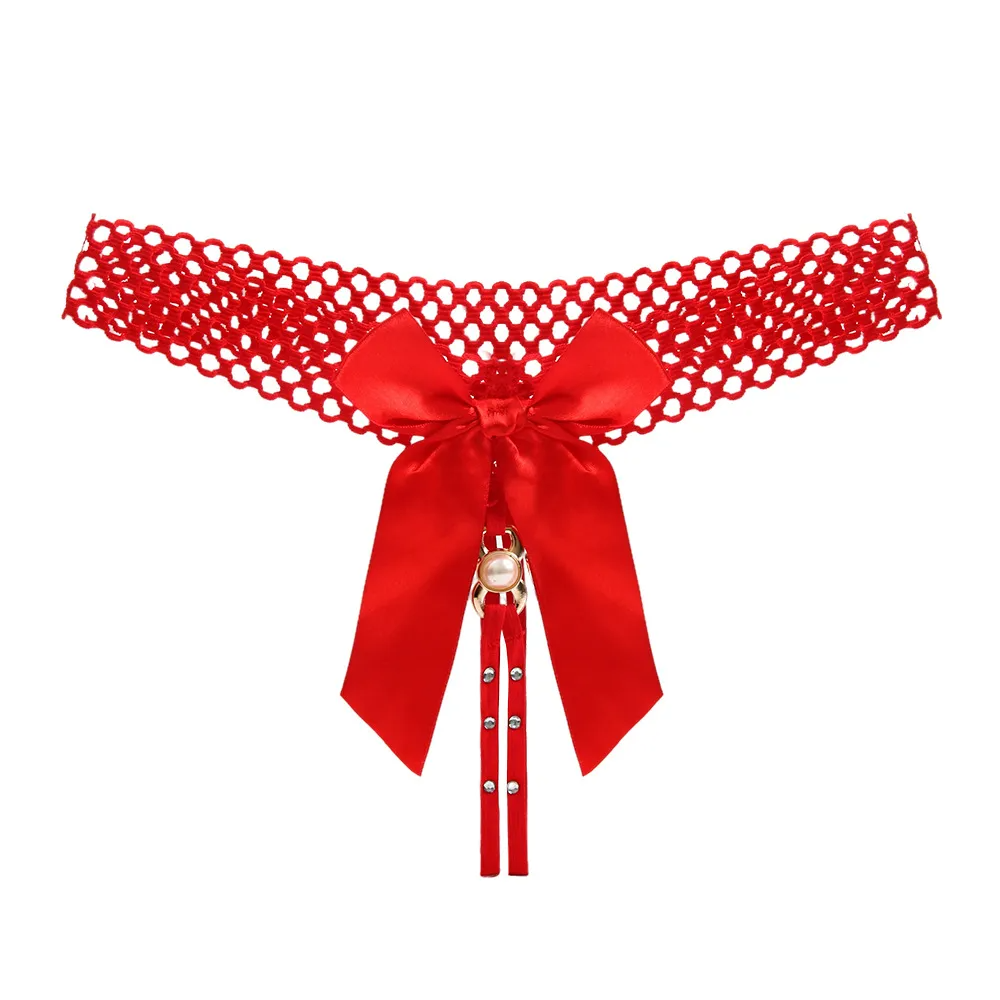 Women Sexy Bow Thongs