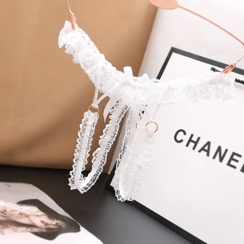 Women Sexy Lace Solid Color Thong