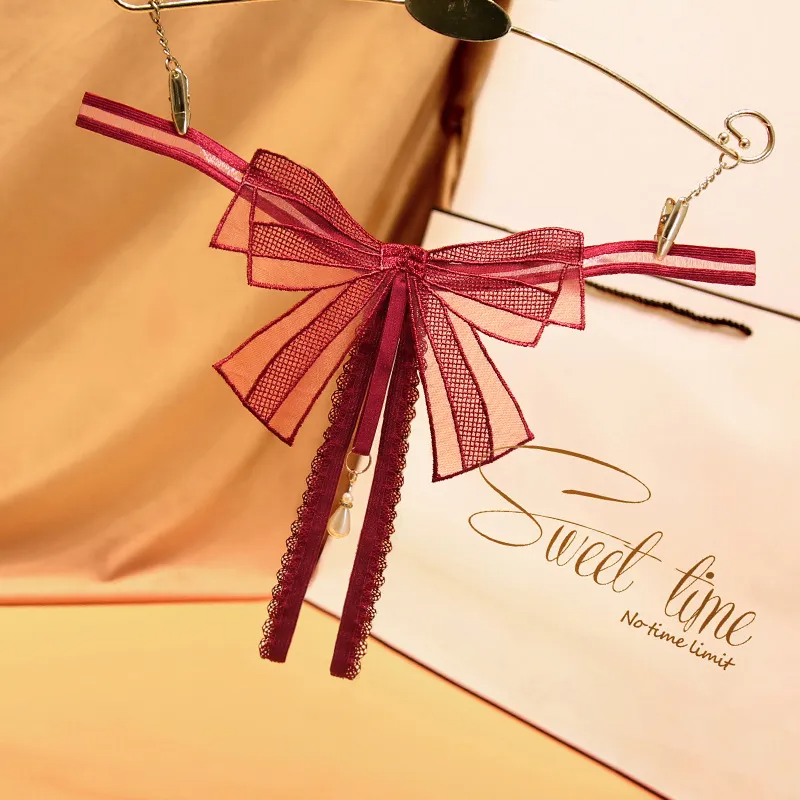 Women Sexy Bow Thong