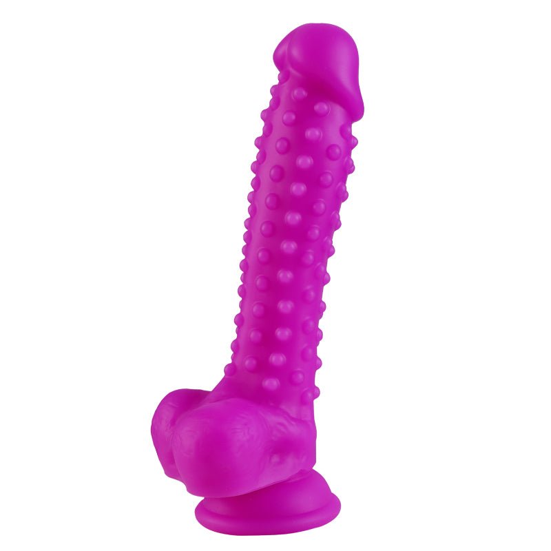 Colorful Silicone 21 cm/8.3 inch Realistic Dildo - Lovetoys wholesales shop