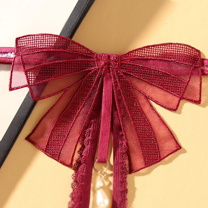 Women Sexy Bow Thong