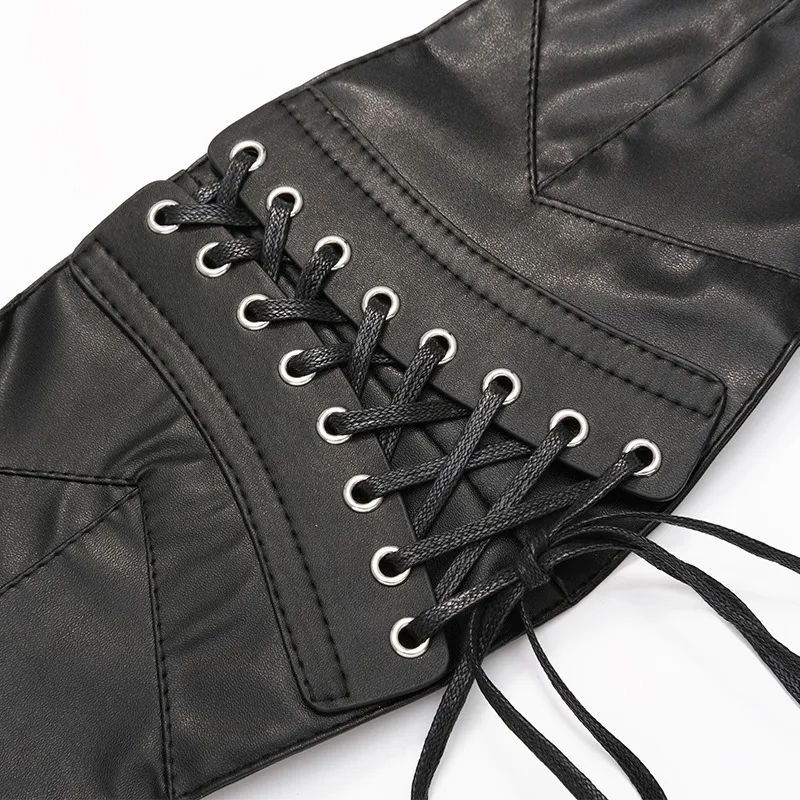 Wholesale Women Fashion Leather Body Shaper Outerwear Girdle