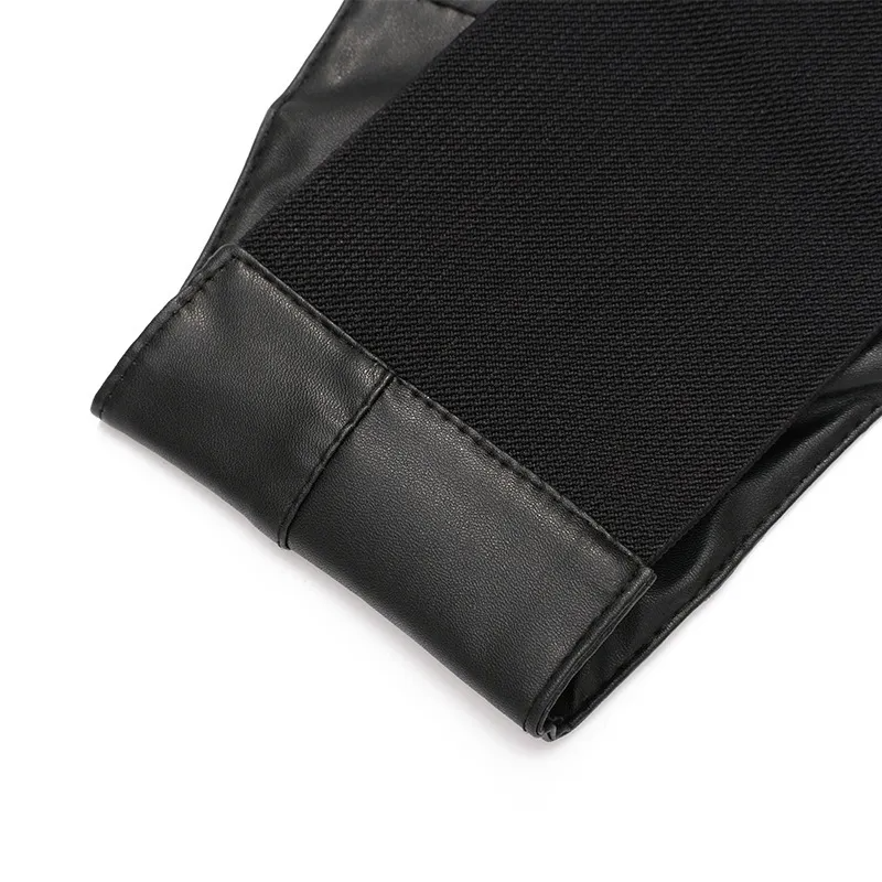 Wholesale Women Fashion Leather Body Shaper Outerwear Girdle