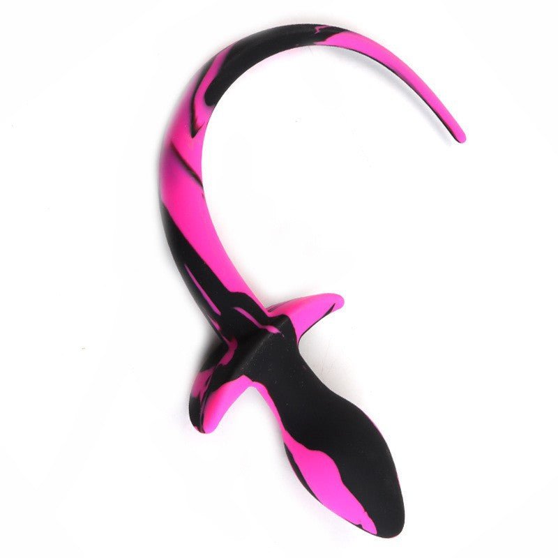 Dog Tail Silicone Butt Plug - Double Color - Lovetoys wholesales shop