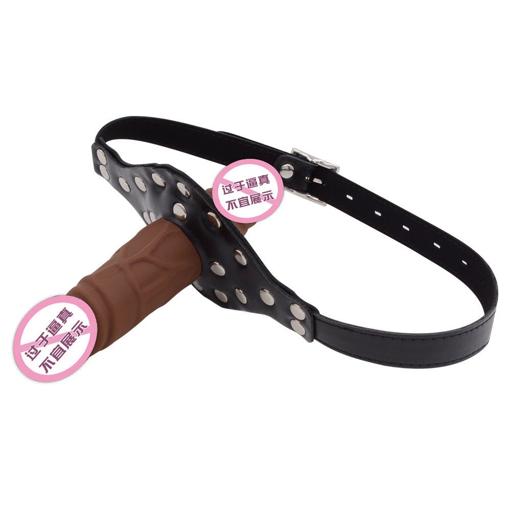 Double - Cock Dildo Penis Mouth Gag - Lovetoys wholesales shop