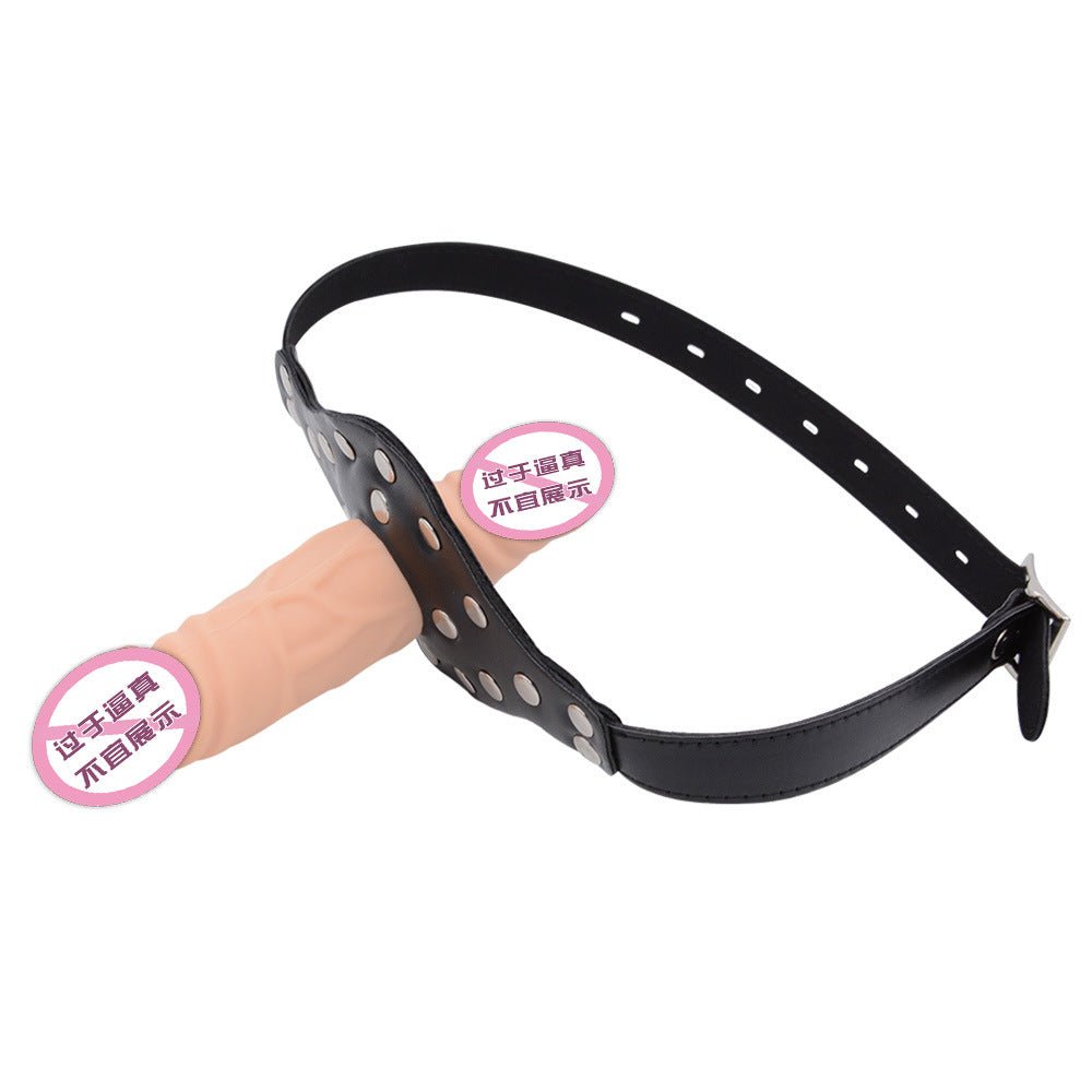 Double - Cock Dildo Penis Mouth Gag - Lovetoys wholesales shop