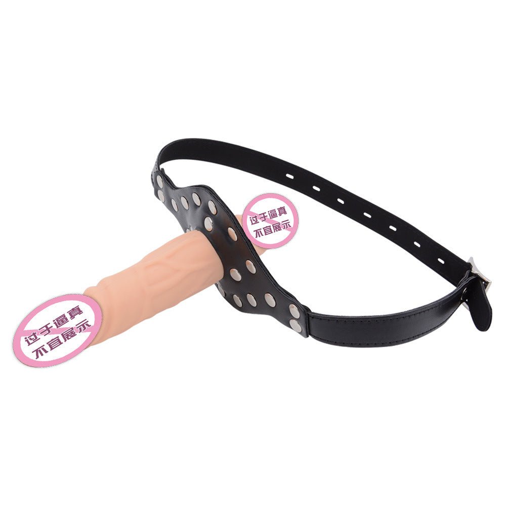 Double - Cock Dildo Penis Mouth Gag - Lovetoys wholesales shop