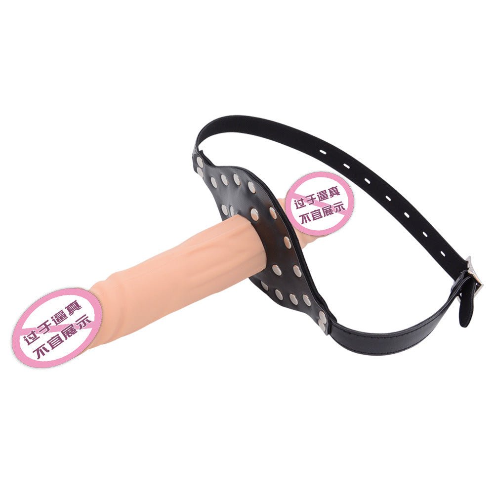 Double - Cock Dildo Penis Mouth Gag - Lovetoys wholesales shop