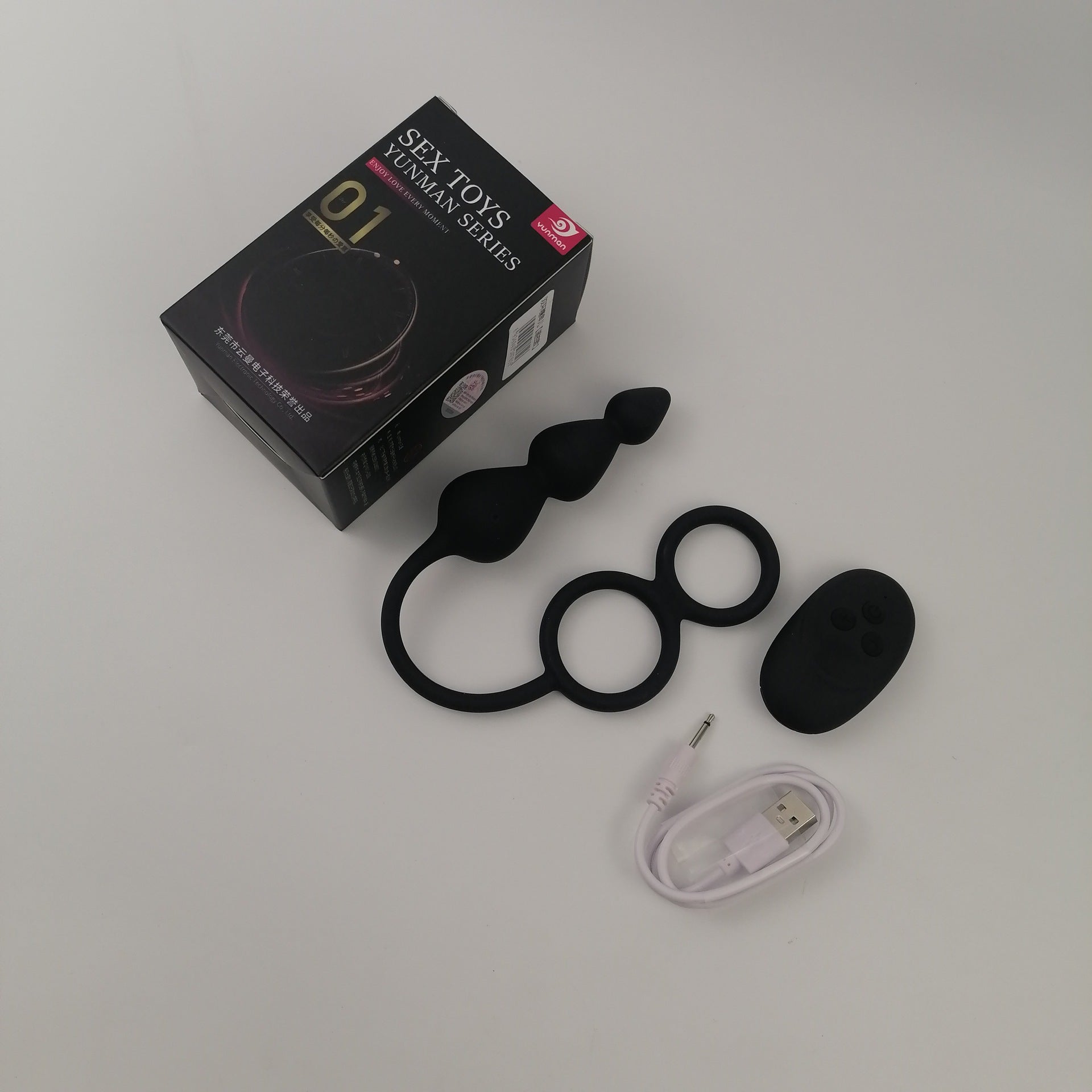 Double Cock Ring Anal Beads - Lovetoys wholesales shop