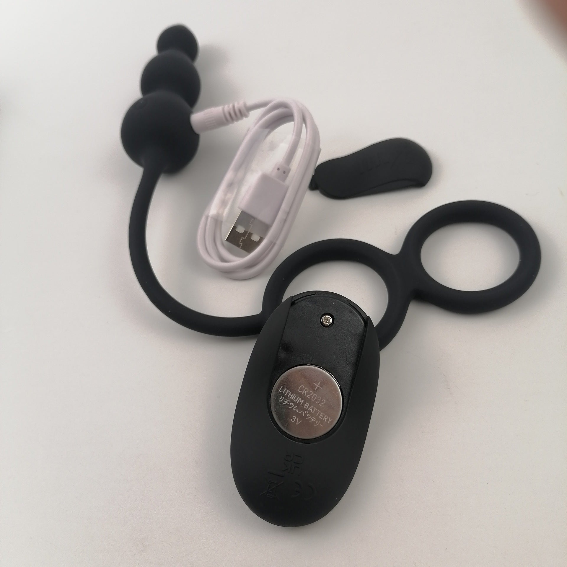 Double Cock Ring Anal Beads - Lovetoys wholesales shop