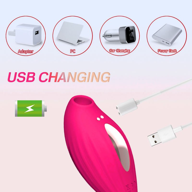 Double Headed Silicone Female Masturbation Clitoral Stimulus Sucking Vibrator - Lovetoys wholesales shop