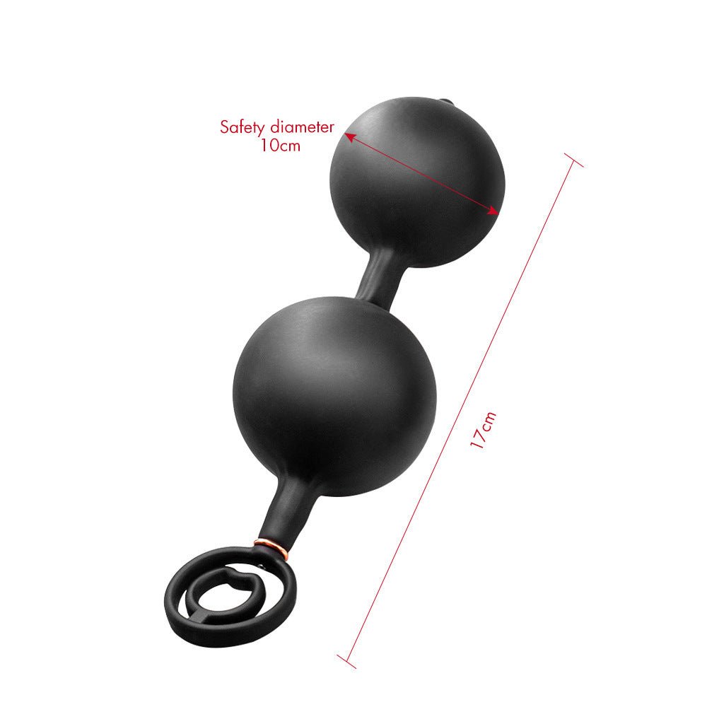 Double Rolling Ball Inflatable Anal Plug - Lovetoys wholesales shop