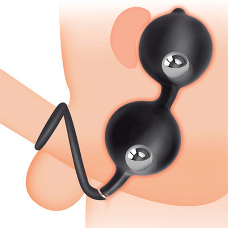 Double Rolling Ball Inflatable Anal Plug - Lovetoys wholesales shop