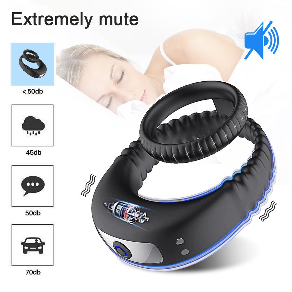 Dual Ring Vibrating Cock Ring - Lovetoys wholesales shop