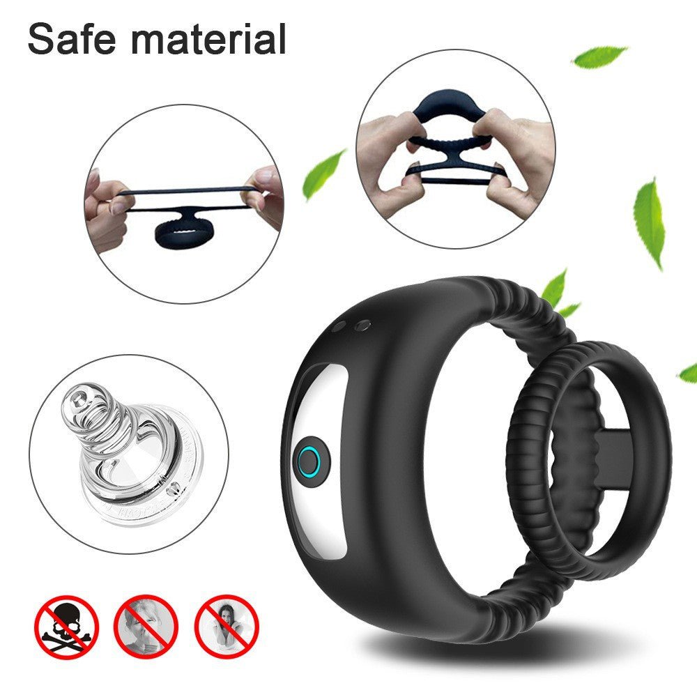 Dual Ring Vibrating Cock Ring - Lovetoys wholesales shop