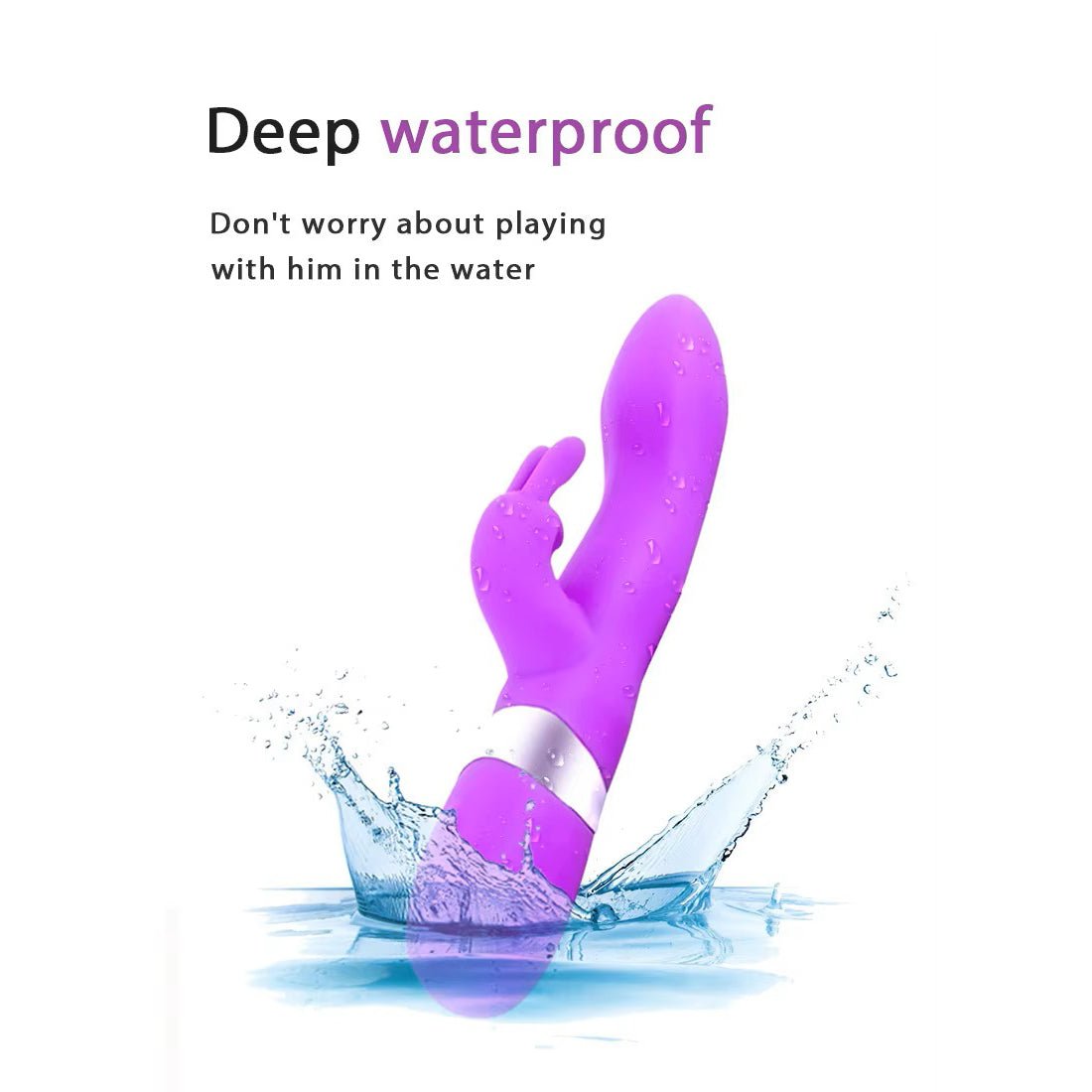 Dual Vibration Female Vagina Clitoris Silicone Rabbit Vibrators Sex Toys - Lovetoys wholesales shop
