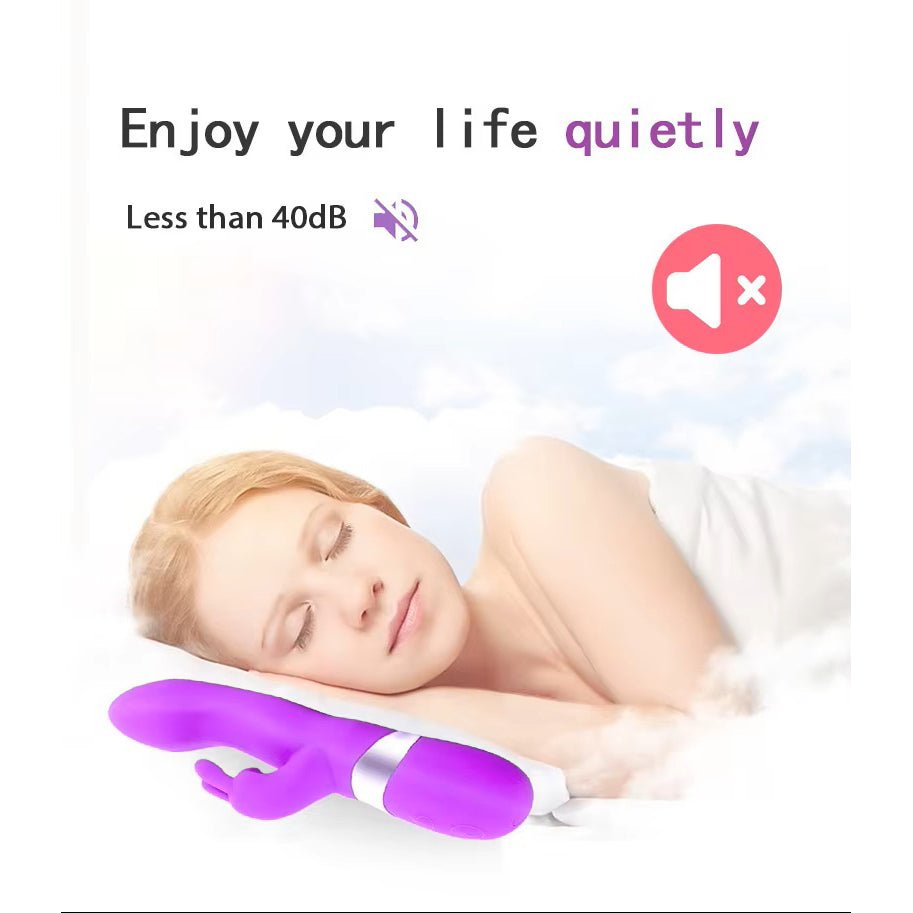 Dual Vibration Female Vagina Clitoris Silicone Rabbit Vibrators Sex Toys - Lovetoys wholesales shop