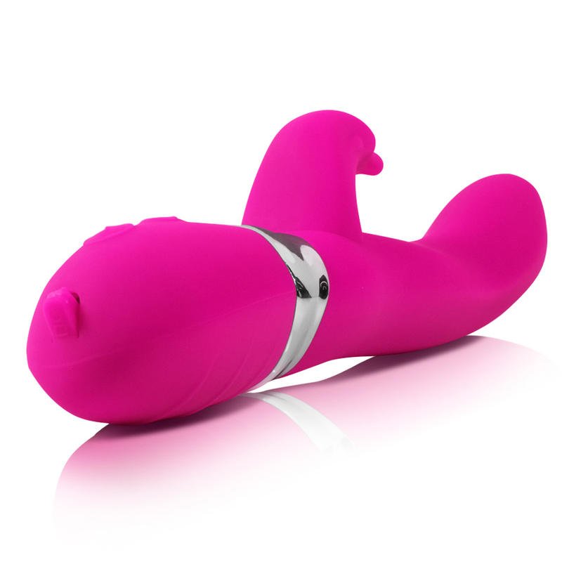Dual Vibration Female Vagina Clitoris Silicone Rabbit Vibrators Sex Toys - Lovetoys wholesales shop