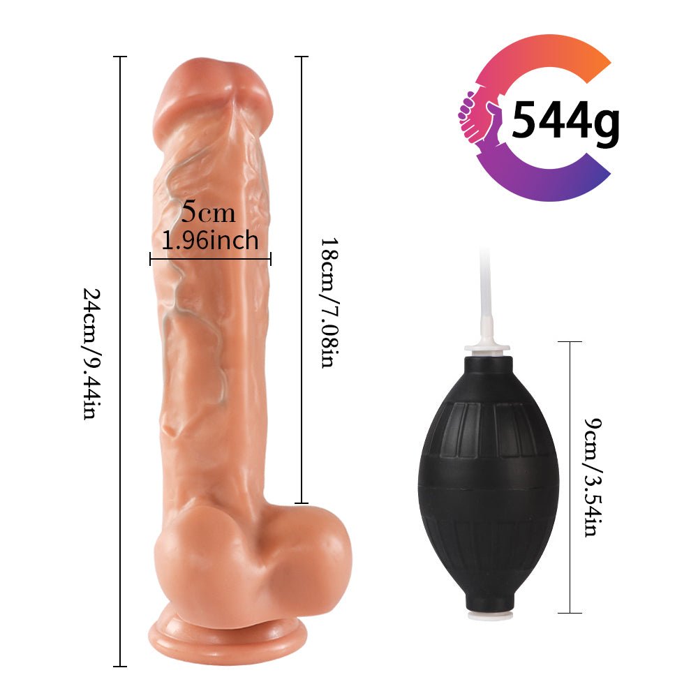 Ejaculating Super Realistic Dildo With Blue Veins - Lovetoys wholesales shop