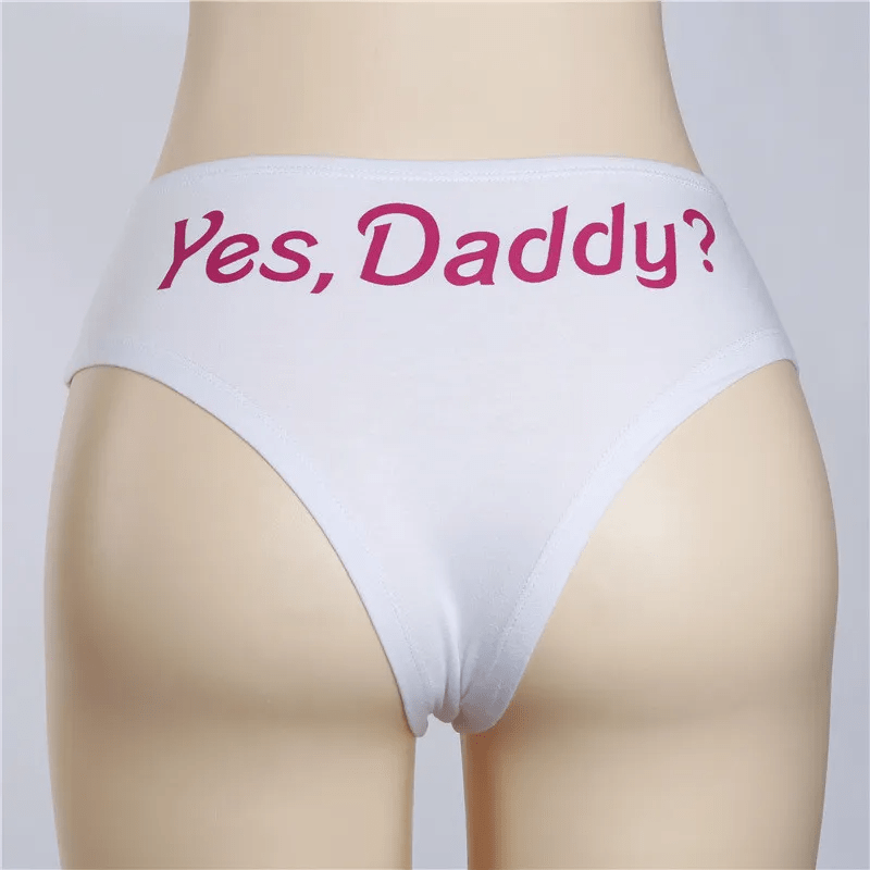 Erotic Outfit Women Sexy Letter Printed Briefs - Lovetoys wholesales shop
