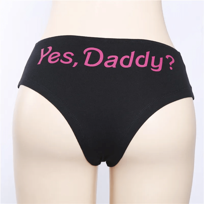 Erotic Outfit Women Sexy Letter Printed Briefs - Lovetoys wholesales shop