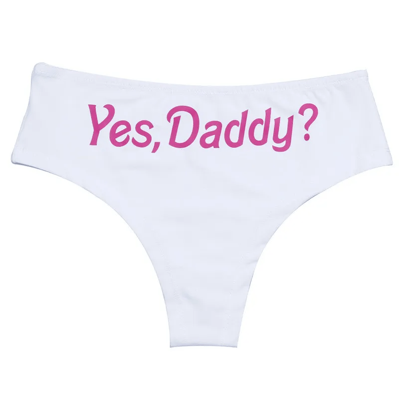 Erotic Outfit Women Sexy Letter Printed Briefs - Lovetoys wholesales shop