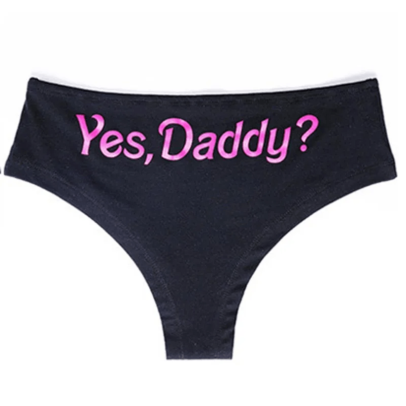 Erotic Outfit Women Sexy Letter Printed Briefs - Lovetoys wholesales shop