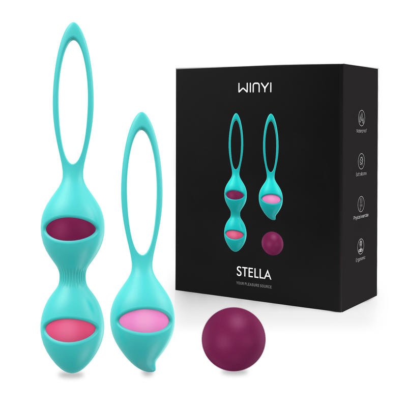 Exercise Balls with Vibrator Kegel Balls Silicone Vagina Balls - Lovetoys wholesales shop