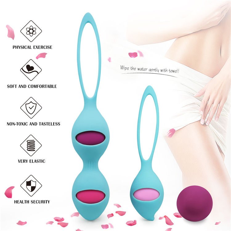 Exercise Balls with Vibrator Kegel Balls Silicone Vagina Balls - Lovetoys wholesales shop