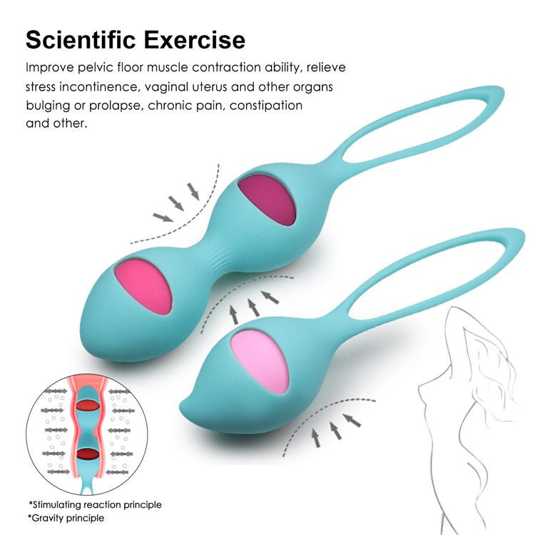Exercise Balls with Vibrator Kegel Balls Silicone Vagina Balls - Lovetoys wholesales shop
