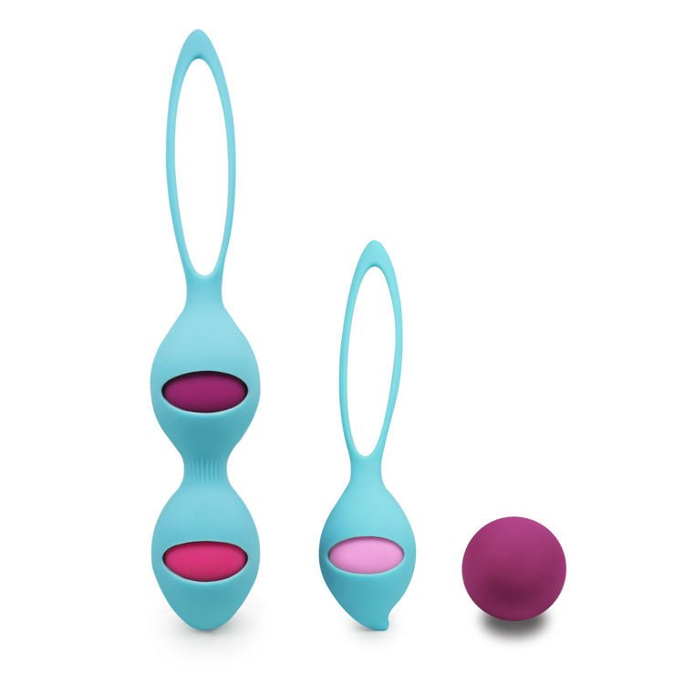 Exercise Balls with Vibrator Kegel Balls Silicone Vagina Balls - Lovetoys wholesales shop