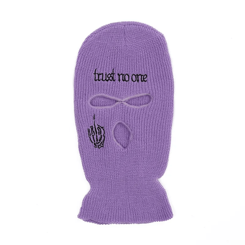 Fashion Letter Embroidered Three Hole Hat Knit Pullover Hat - Lovetoys wholesales shop