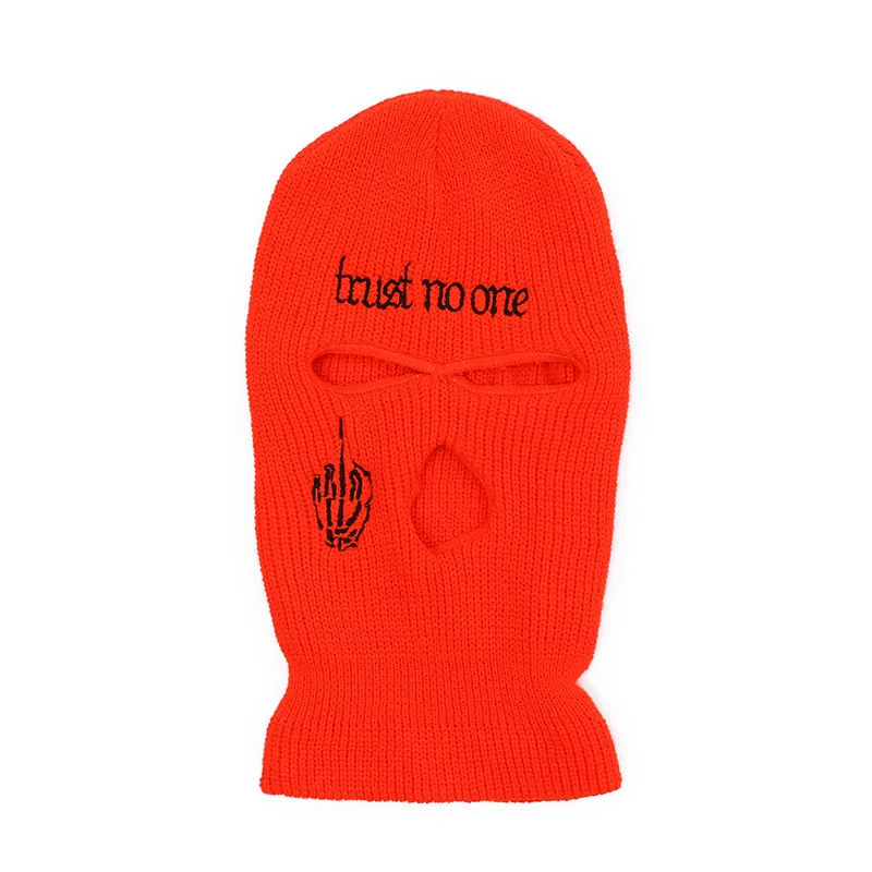 Fashion Letter Embroidered Three Hole Hat Knit Pullover Hat - Lovetoys wholesales shop